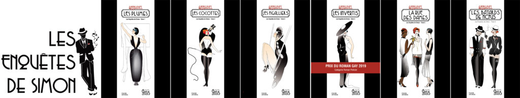 Couvertures-de-la-série-des-Enquêtes-de-Simon-et-son-logo-Poche-Gaelis-Editions